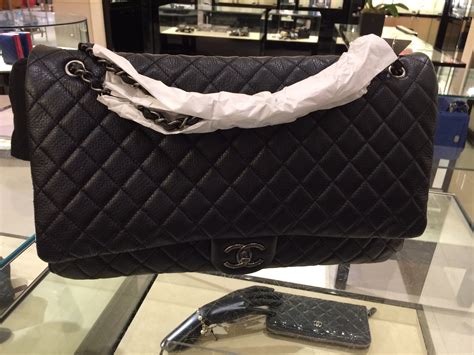 xxl chanel flap bag|chanel flap bag jumbo.